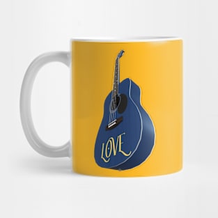 Blue Guitar – Music be the food of love Mug